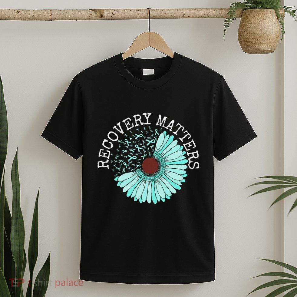 Recovery Matters Drug Alcohol Awareness Addiction Ribbon T-Shirt