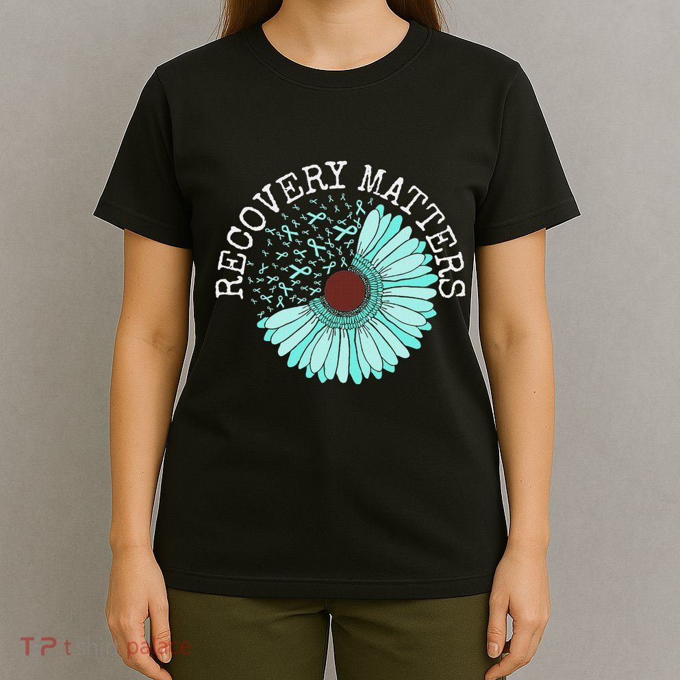 Recovery Matters Drug Alcohol Awareness Addiction Ribbon T-Shirt