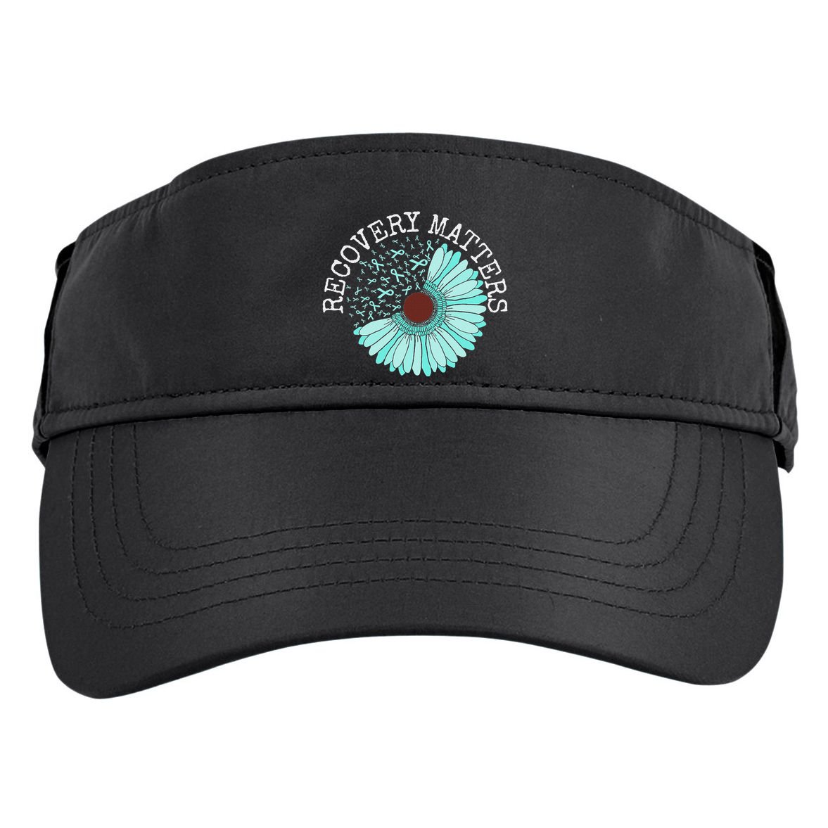 Recovery Matters Drug Alcohol Awareness Addiction Ribbon Adult Drive Performance Visor