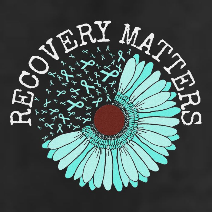 Recovery Matters Drug Alcohol Awareness Addiction Ribbon 11oz C Handle Ceramic Mug