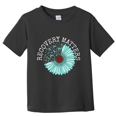 Recovery Matters Drug Alcohol Awareness Addiction Ribbon Toddler T-Shirt
