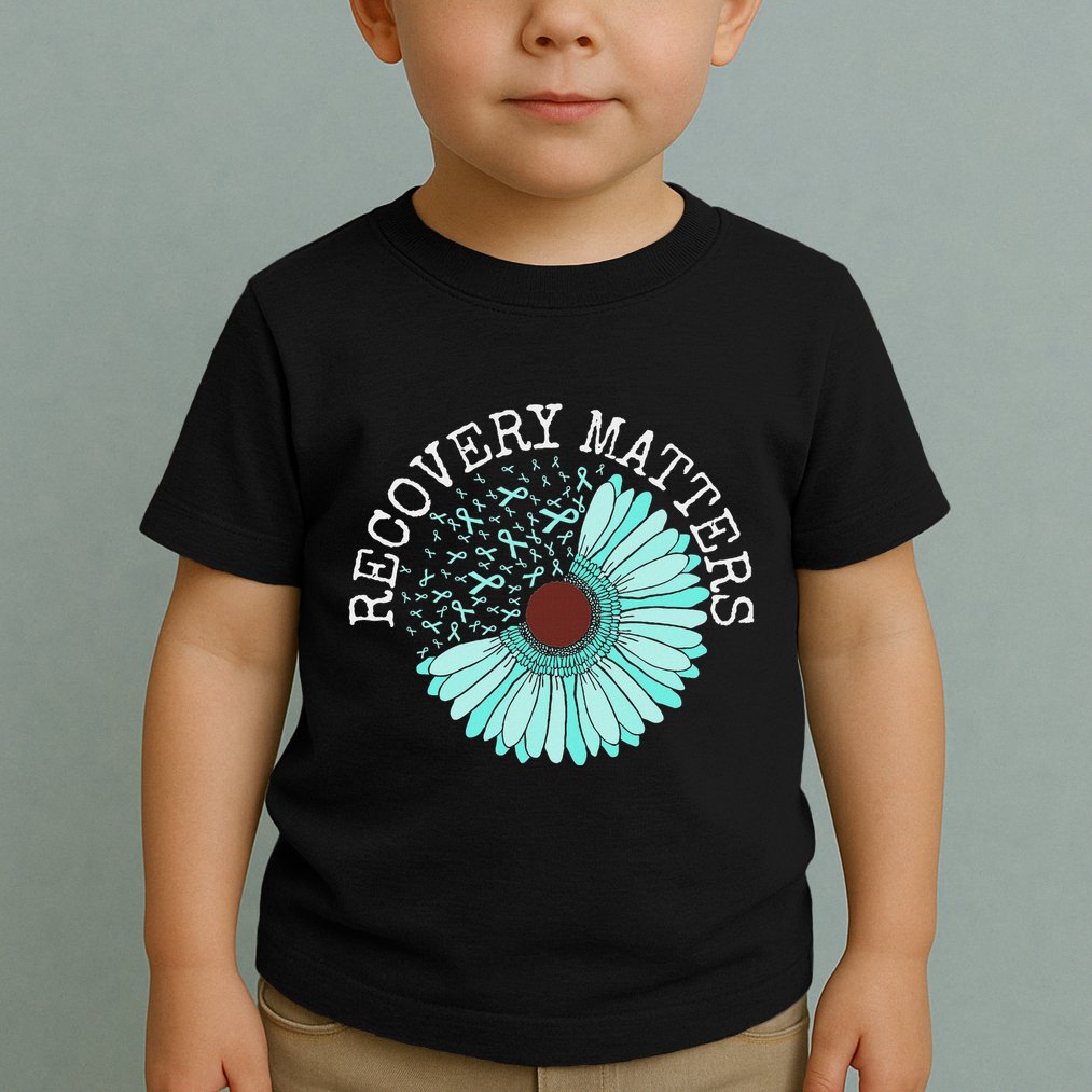 Recovery Matters Drug Alcohol Awareness Addiction Ribbon Toddler T-Shirt