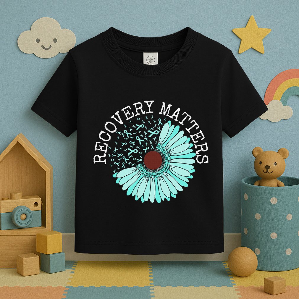Recovery Matters Drug Alcohol Awareness Addiction Ribbon Toddler T-Shirt