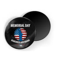 Retro Memorial Day Remember And Honor Veteran Usa Magnet