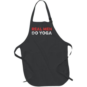 Real Men Do Yoga Spiritual Meditation Instructor Buddhist Full-Length Apron With Pockets