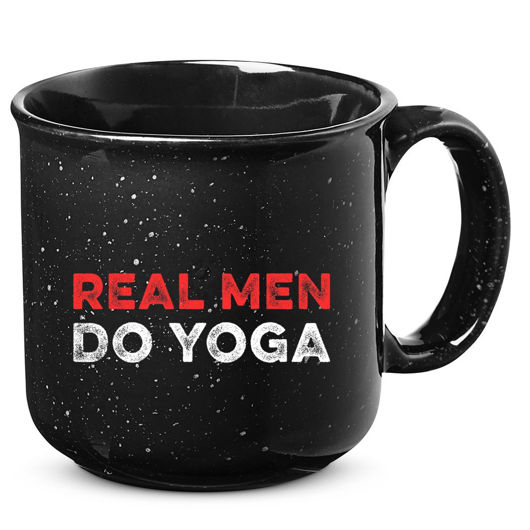 Real Men Do Yoga Spiritual Meditation Instructor Buddhist 15oz Campfire Ceramic Mug