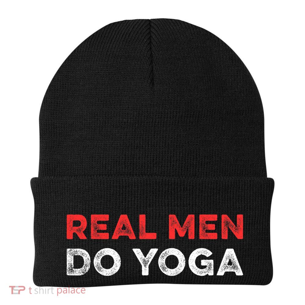 Real Men Do Yoga Spiritual Meditation Instructor Buddhist Beanie