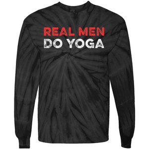 Real Men Do Yoga Spiritual Meditation Instructor Buddhist Tie-Dye Long Sleeve Shirt