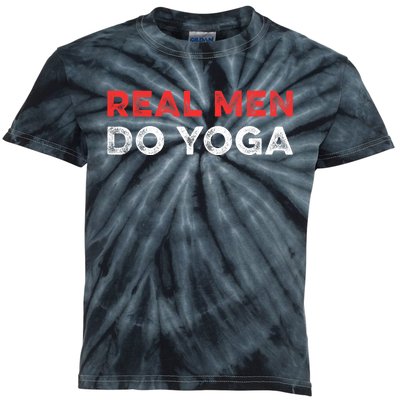 Real Men Do Yoga Spiritual Meditation Instructor Buddhist Kids Tie-Dye T-Shirt