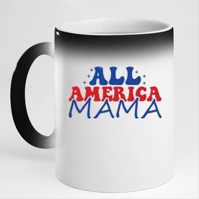 All America Mama 11oz Black Color Changing Mug