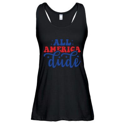 All American Dude Ladies Essential Flowy Tank
