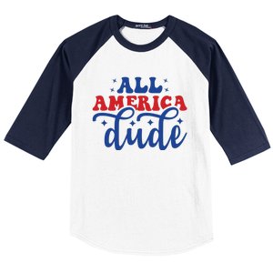 All American Dude Baseball Sleeve Shirt