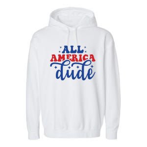 All American Dude Garment-Dyed Fleece Hoodie