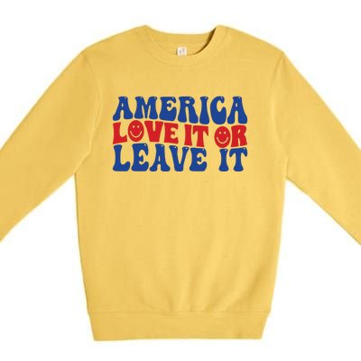 Retro Memorial Day , Ameri Premium Crewneck Sweatshirt