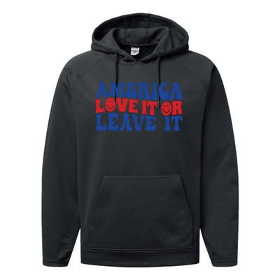 Retro Memorial Day , Ameri Performance Fleece Hoodie