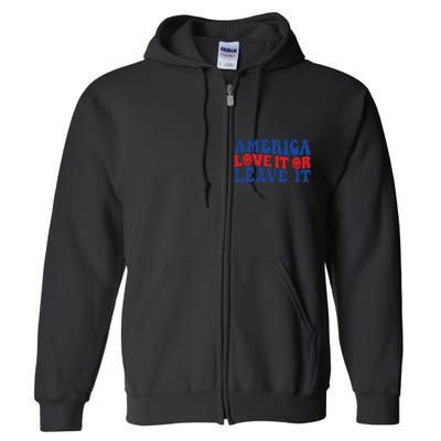 Retro Memorial Day , Ameri Full Zip Hoodie