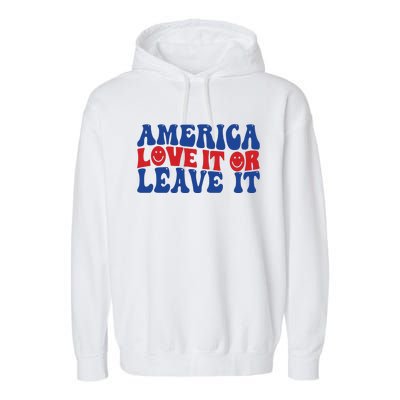 Retro Memorial Day , Ameri Garment-Dyed Fleece Hoodie