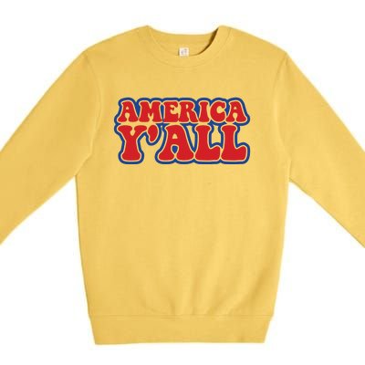 Retro Memorial Day America Premium Crewneck Sweatshirt