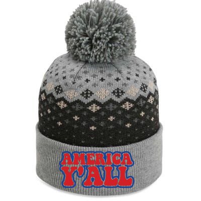 Retro Memorial Day America The Baniff Cuffed Pom Beanie