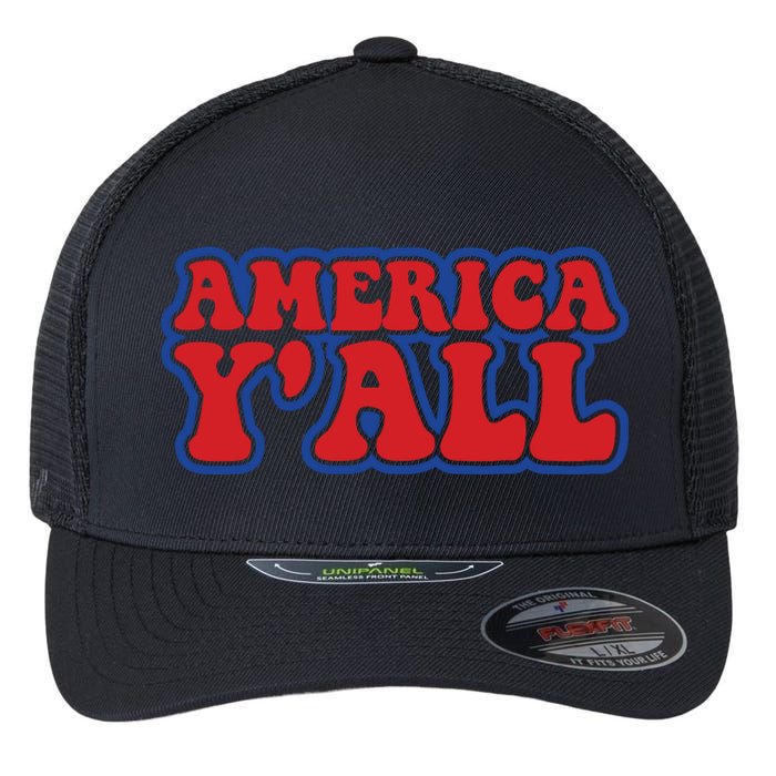 Retro Memorial Day America Flexfit Unipanel Trucker Cap