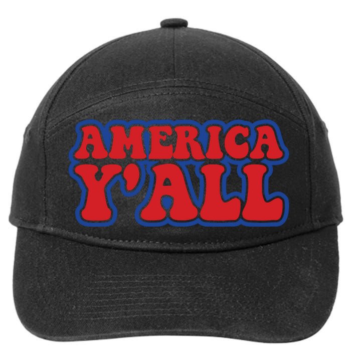 Retro Memorial Day America 7-Panel Snapback Hat