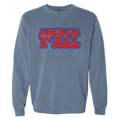 Retro Memorial Day America Garment-Dyed Sweatshirt