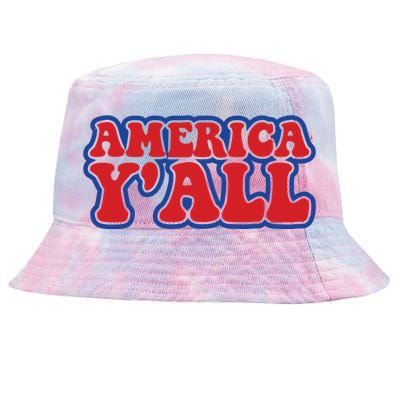 Retro Memorial Day America Tie-Dyed Bucket Hat