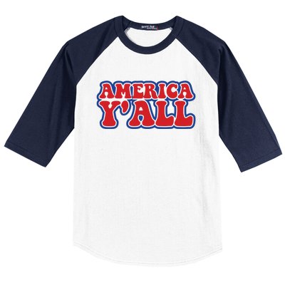 Retro Memorial Day America Baseball Sleeve Shirt