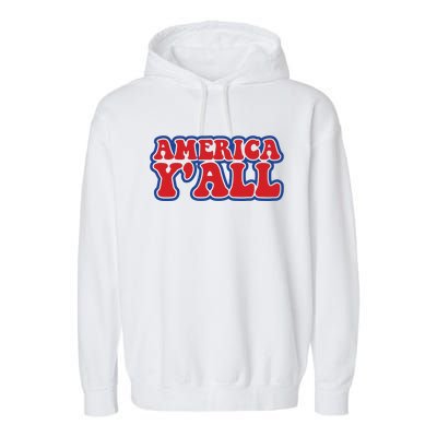 Retro Memorial Day America Garment-Dyed Fleece Hoodie