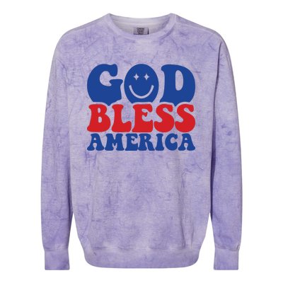 Retro Memorial Day America Colorblast Crewneck Sweatshirt