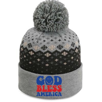 Retro Memorial Day America The Baniff Cuffed Pom Beanie