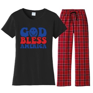 Retro Memorial Day America Women's Flannel Pajama Set