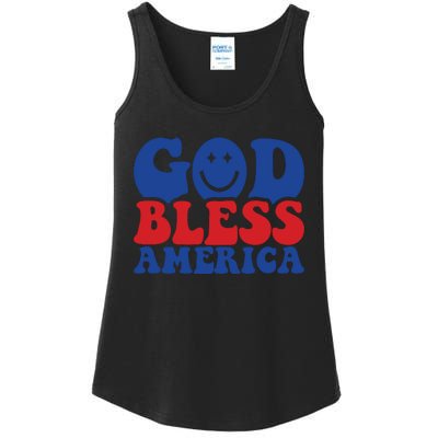 Retro Memorial Day America Ladies Essential Tank