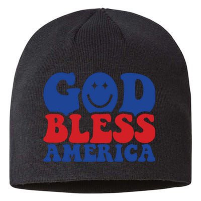 Retro Memorial Day America Sustainable Beanie