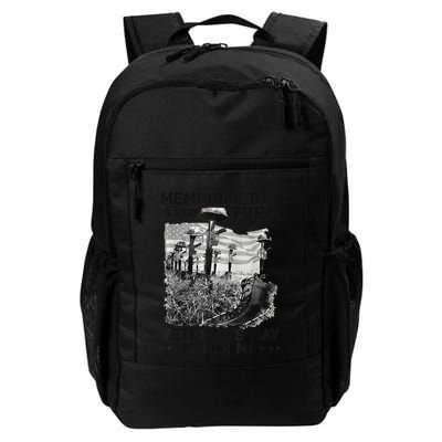 Retro Memorial Day Is For Them VeteranS Day Is For Me Backpack
