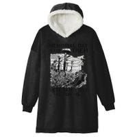Retro Memorial Day Is For Them VeteranS Day Is For Me Hooded Wearable Blanket