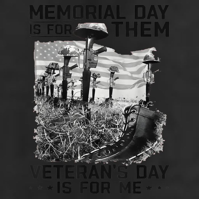 Retro Memorial Day Is For Them VeteranS Day Is For Me 25L Jumbo Tote