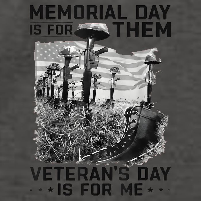 Retro Memorial Day Is For Them VeteranS Day Is For Me Vector Backpack