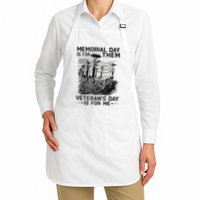 Retro Memorial Day Is For Them VeteranS Day Is For Me Apron