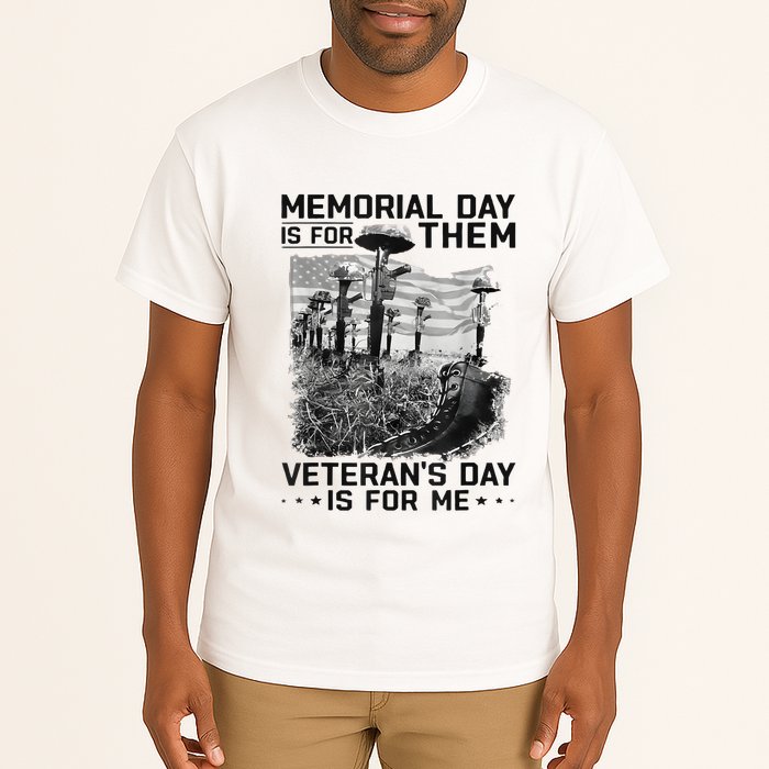 Retro Memorial Day Is For Them VeteranS Day Is For Me Tall T-Shirt