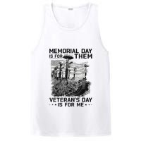 Retro Memorial Day Is For Them VeteranS Day Is For Me PosiCharge Competitor Tank