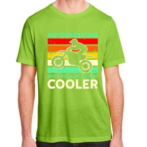 Retro Motocross Dad Like A Regular Dad But Cooler Meaningful Gift Adult ChromaSoft Performance T-Shirt