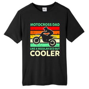 Retro Motocross Dad Like A Regular Dad But Cooler Meaningful Gift Tall Fusion ChromaSoft Performance T-Shirt