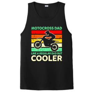 Retro Motocross Dad Like A Regular Dad But Cooler Meaningful Gift PosiCharge Competitor Tank