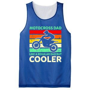 Retro Motocross Dad Like A Regular Dad But Cooler Meaningful Gift Mesh Reversible Basketball Jersey Tank