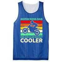 Retro Motocross Dad Like A Regular Dad But Cooler Meaningful Gift Mesh Reversible Basketball Jersey Tank