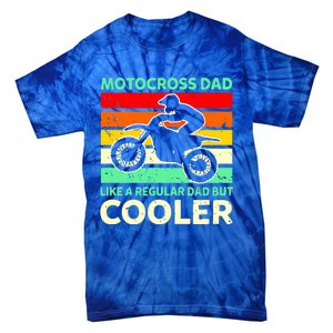 Retro Motocross Dad Like A Regular Dad But Cooler Meaningful Gift Tie-Dye T-Shirt