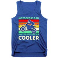 Retro Motocross Dad Like A Regular Dad But Cooler Meaningful Gift Tank Top