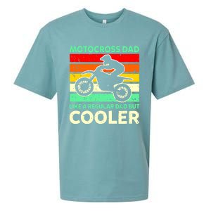 Retro Motocross Dad Like A Regular Dad But Cooler Meaningful Gift Sueded Cloud Jersey T-Shirt