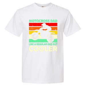 Retro Motocross Dad Like A Regular Dad But Cooler Meaningful Gift Garment-Dyed Heavyweight T-Shirt